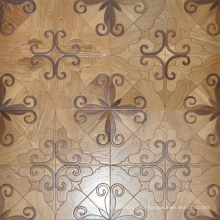 French style modern parquet waterproof finish walnut oak wood flooring design
